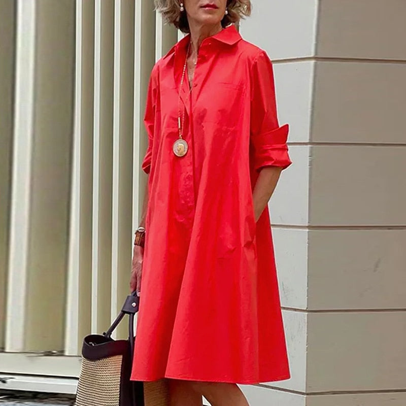 Vestido de Verano Unicolor