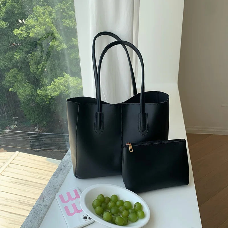 Vintage | Bolso Tote de Gran Capacidad Estilo Minimalista