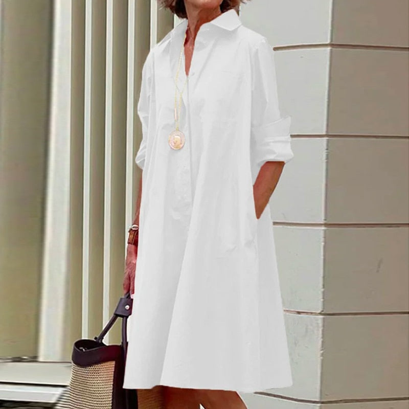 Vestido de Verano Unicolor