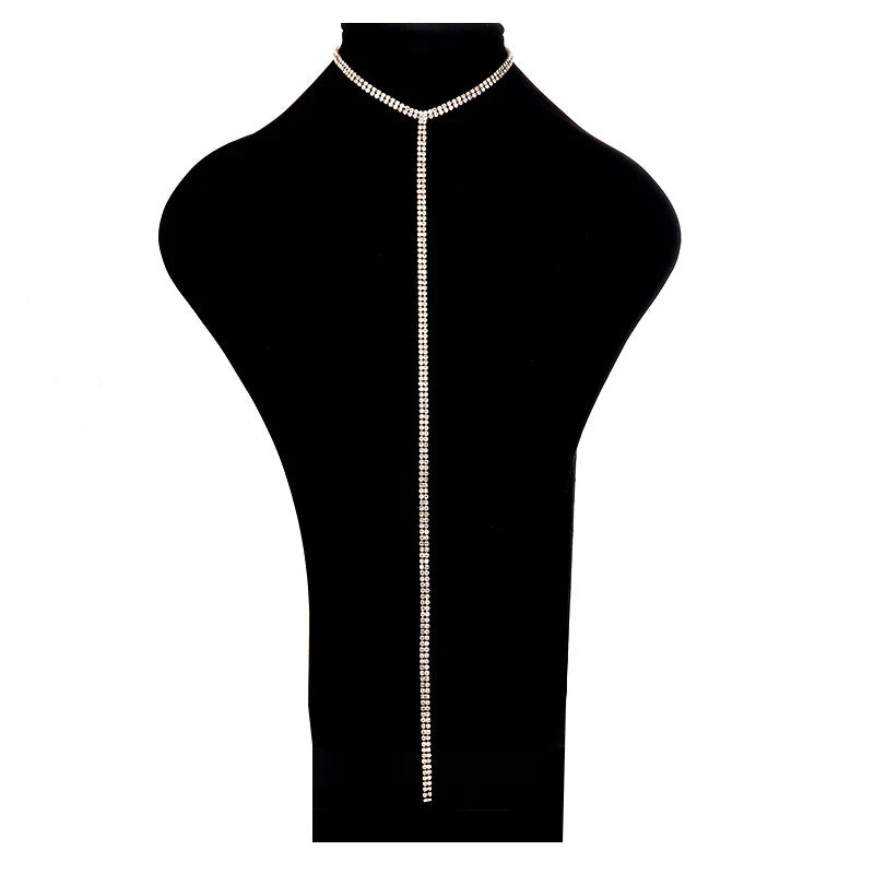 Rhinestone | Gargantilla de Cadena con Cristales