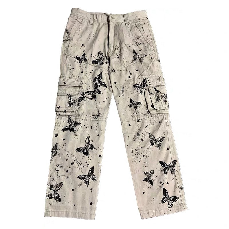 Butterfly | Pantalones Cargo Estampados de Edición Limitada